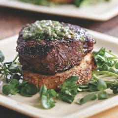 Grilled Filet Mignon with Herb Butter