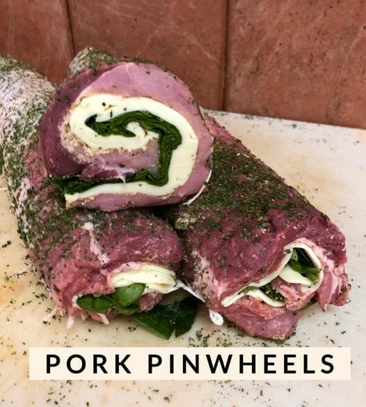 stuffed pork pinwheels