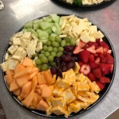 catering fruit cheese platter